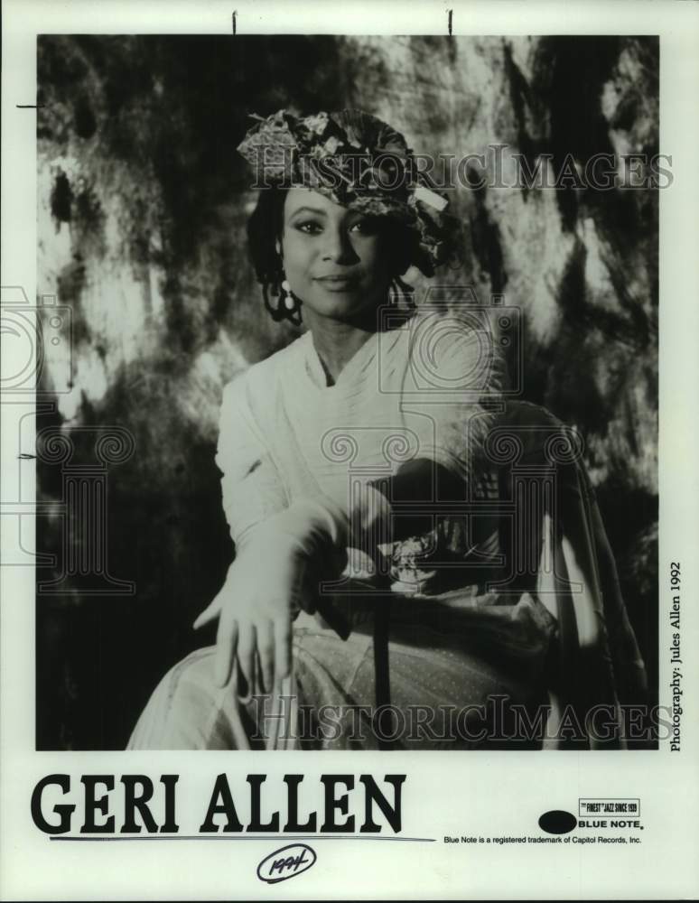 1992 Press Photo Geri Allen, Jazz Pianist - sap20999- Historic Images