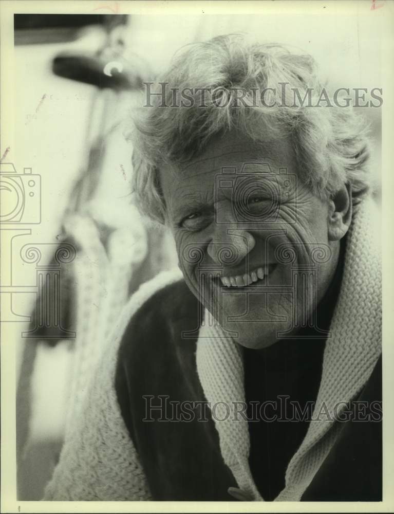 1982 Press Photo Actor James Arness Starring in Television&#39;s &quot;McClain&#39;s Law&quot;- Historic Images