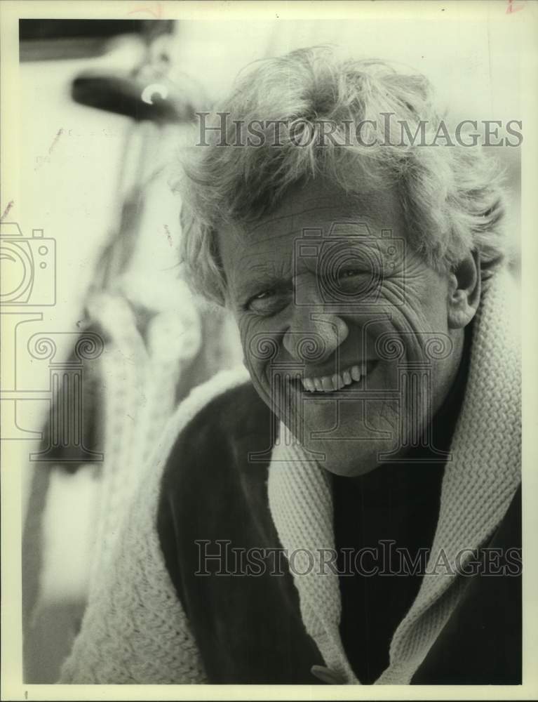 1982 Press Photo Actor James Arness Starring in Television's "McClain's Law"- Historic Images
