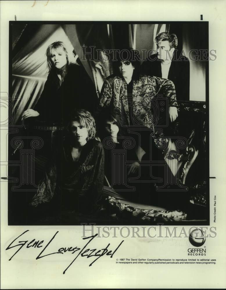 1987 Press Photo Recording artists &quot;Gene Loves Jezebel&quot; - sap21079- Historic Images