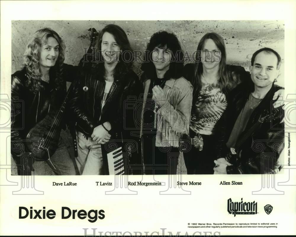 1992 Press Photo Five Members of the band Dixie Dregs, Musicians, Entertainers- Historic Images