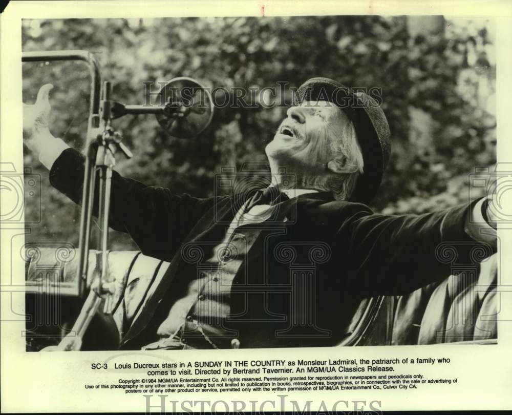 1984 Press Photo Louis Ducreux stars in A Sunday in the Country. - sap21153- Historic Images