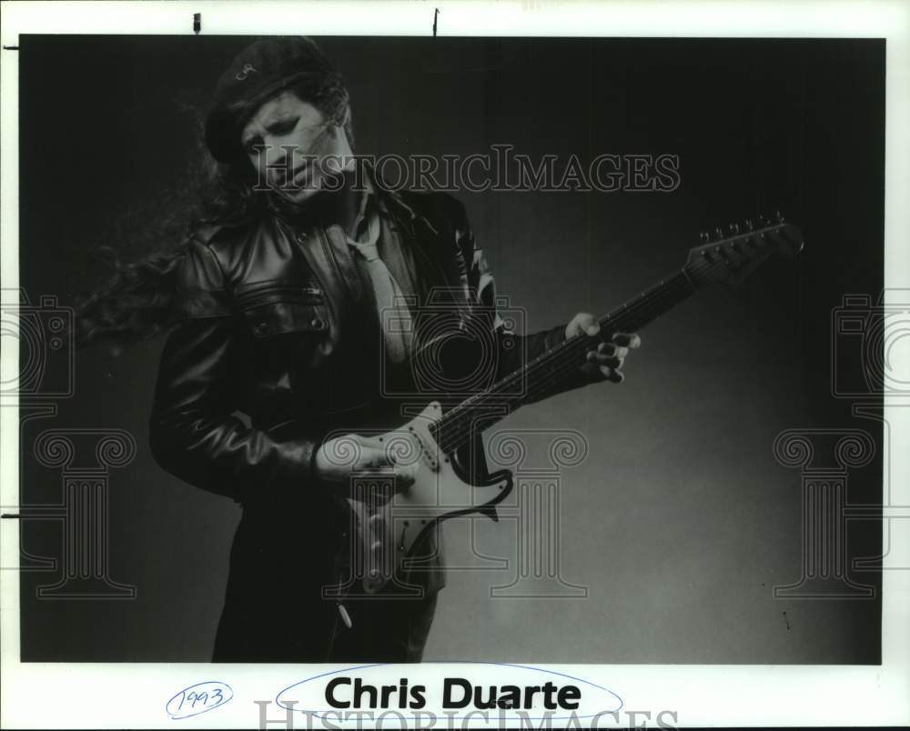 1993 Press Photo Guitarist Chris Duarte - sap21163- Historic Images