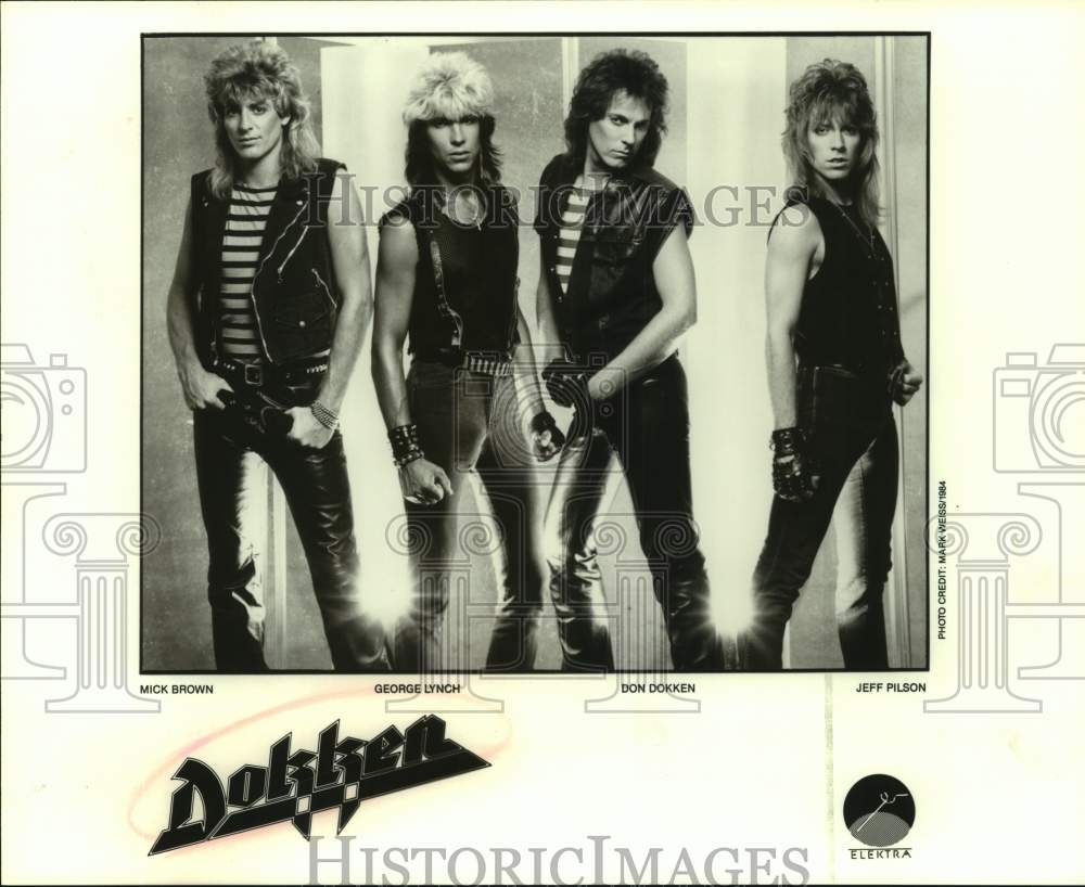 1984 Press Photo Four Musicians in the band Dokken, Entertainers - sap21179- Historic Images