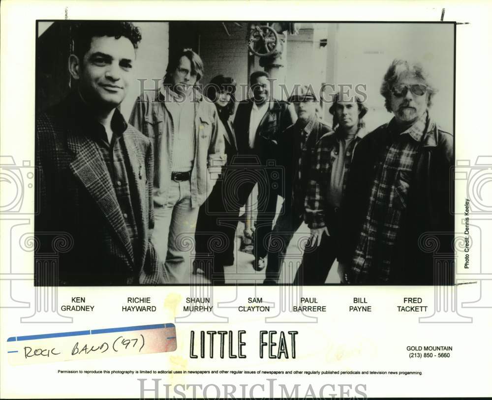 1997 Press Photo Recording artists &quot;Little Feat&quot; - sap21196- Historic Images