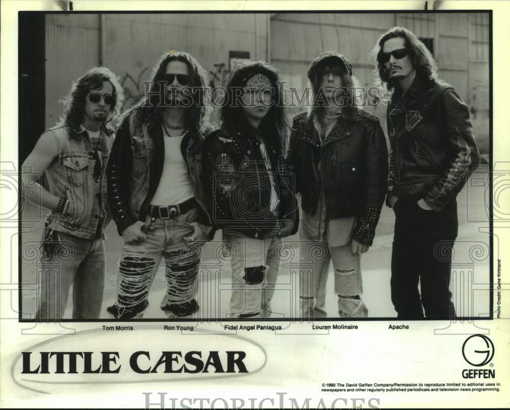 1990 Press Photo Members of Little Caesar, American hard rock band. - sap21202- Historic Images