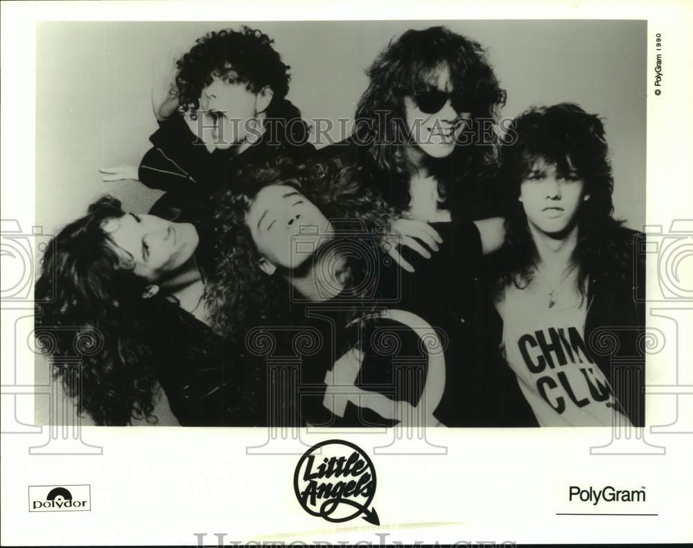 1990 Press Photo Members of Little Angel, English hard rock band. - sap21203- Historic Images