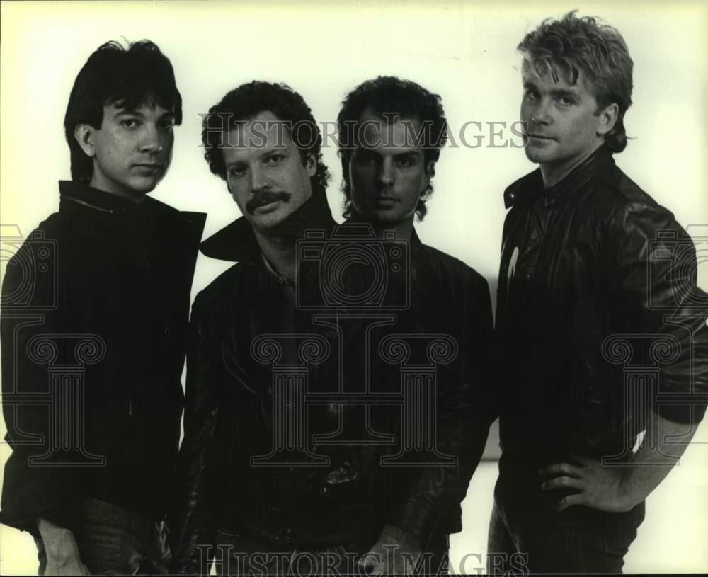 1985 Press Photo Four Musicians of DayOne Band, Entertainers - sap21291- Historic Images