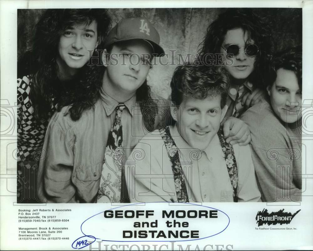 1992 Press Photo Musical Group, Geoff Moore and the Distance - sap21332- Historic Images