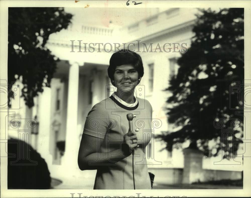 1980 Press Photo Ann Compton in ABC News White House Correspondent - sap21402- Historic Images