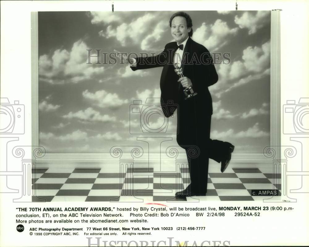 1998 Press Photo "The 70th Annual Academy Awards," hosted by Billy Crystal- Historic Images