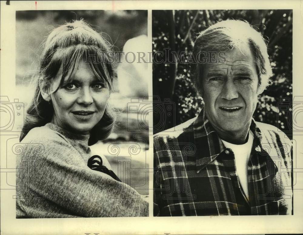 1981 Press Photo Actress Melinda Dillon, Kenny Cox in "Fallen Angel" on CBS-TV- Historic Images