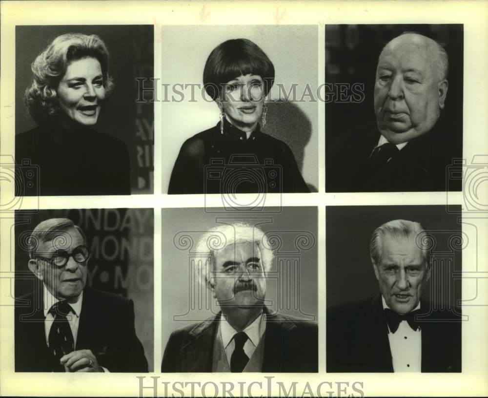 1978 Press Photo Actress Lauren Bacall with Entertainers on "CBS: On the Air"- Historic Images