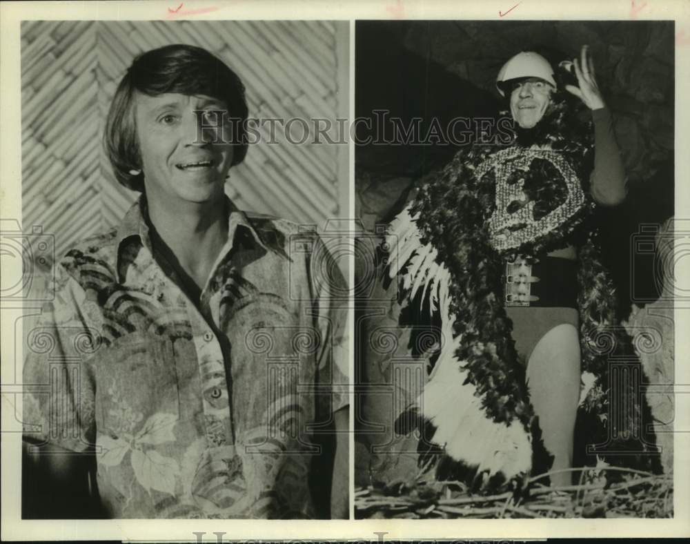 1980 Press Photo Bob Denver in &quot;Fantasy Island&quot; on ABC Television composite- Historic Images