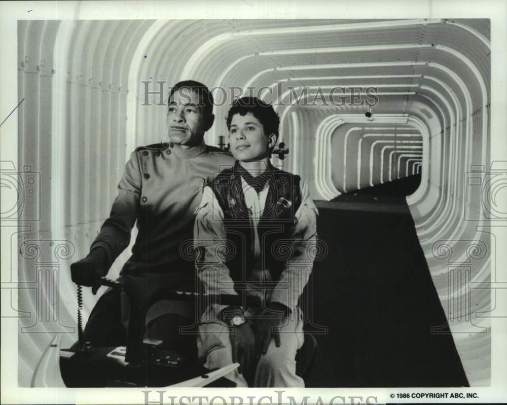 1986 Press Photo Adolph Caesar & Jon Rothstein in Getting Even: A Wimp's Revenge- Historic Images