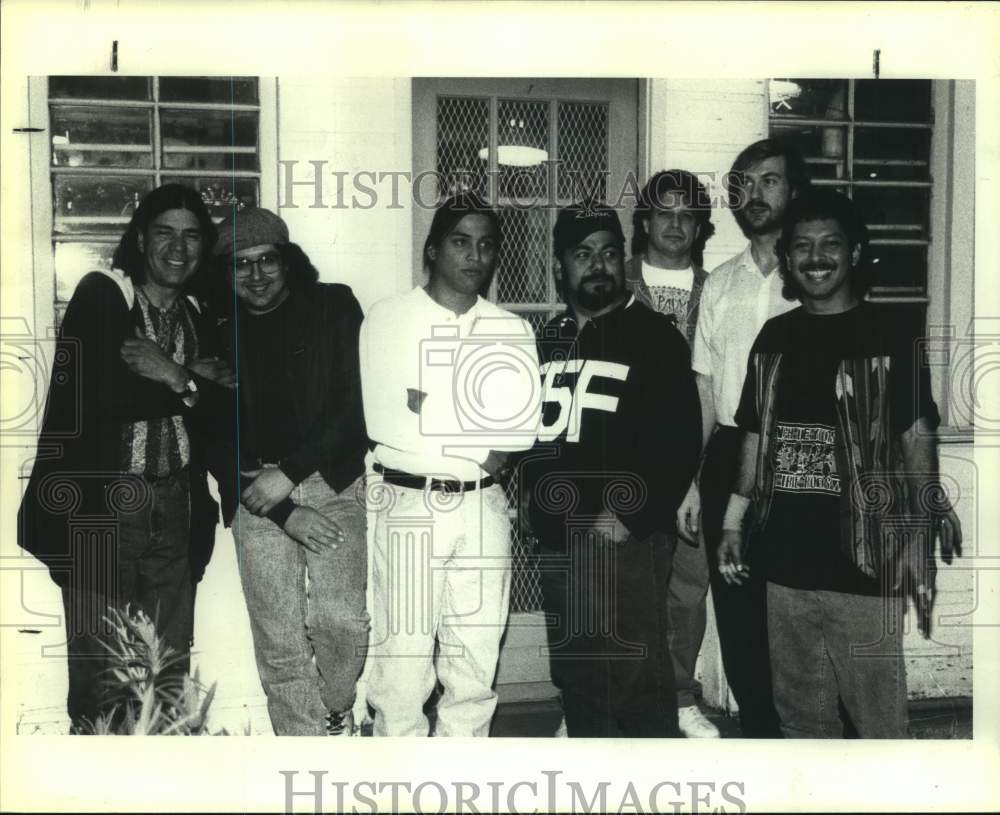 1996 Press Photo Seven Members of the rock band Altered Natives, Entertainers- Historic Images