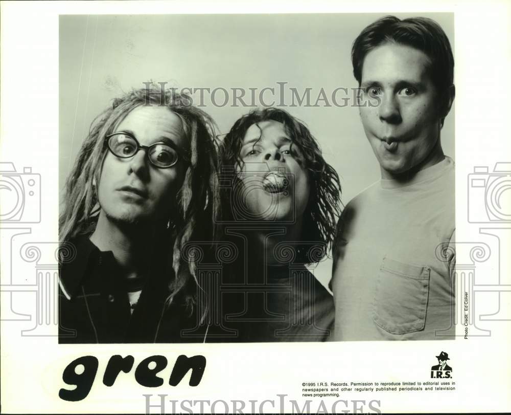 1995 Press Photo Members of Gren, power pop trio from Los Angeles. - sap21619- Historic Images