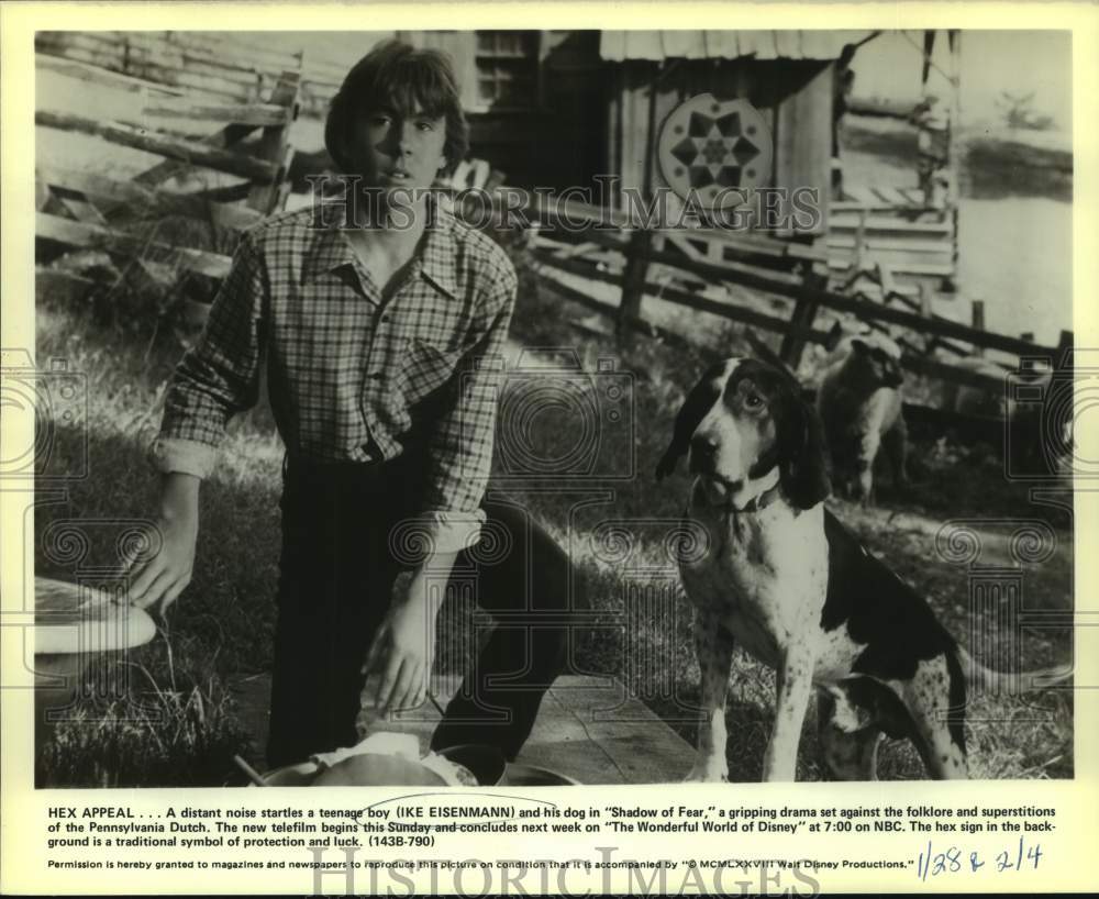 1978 Press Photo Actor Ike Eisenmann in &quot;Shadow of Fear&quot; on NBC Television Show- Historic Images