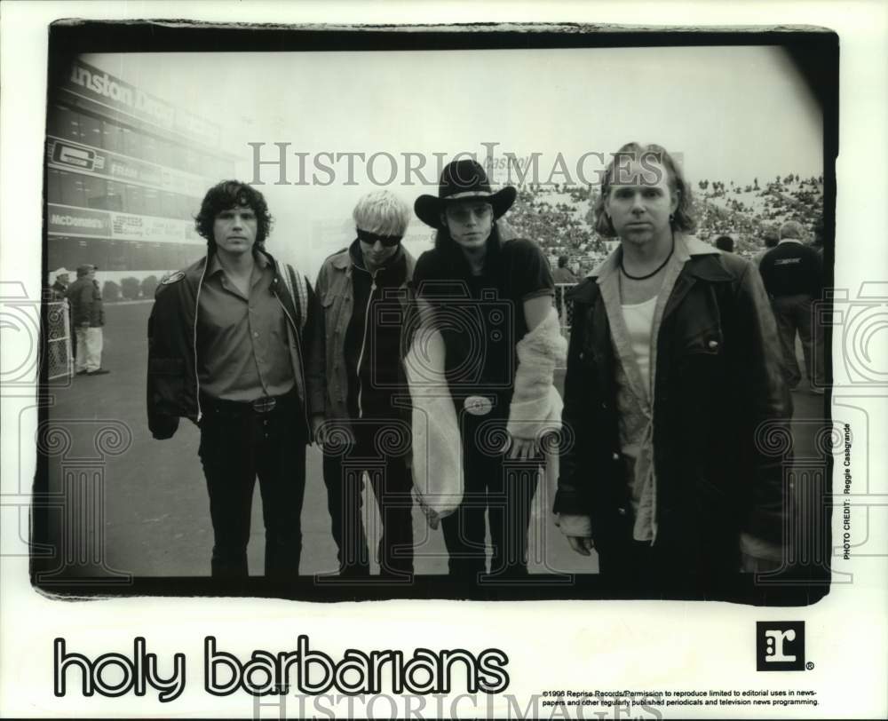 1996 Press Photo Musical artists &quot;holy barbarians&quot; - sap21812- Historic Images