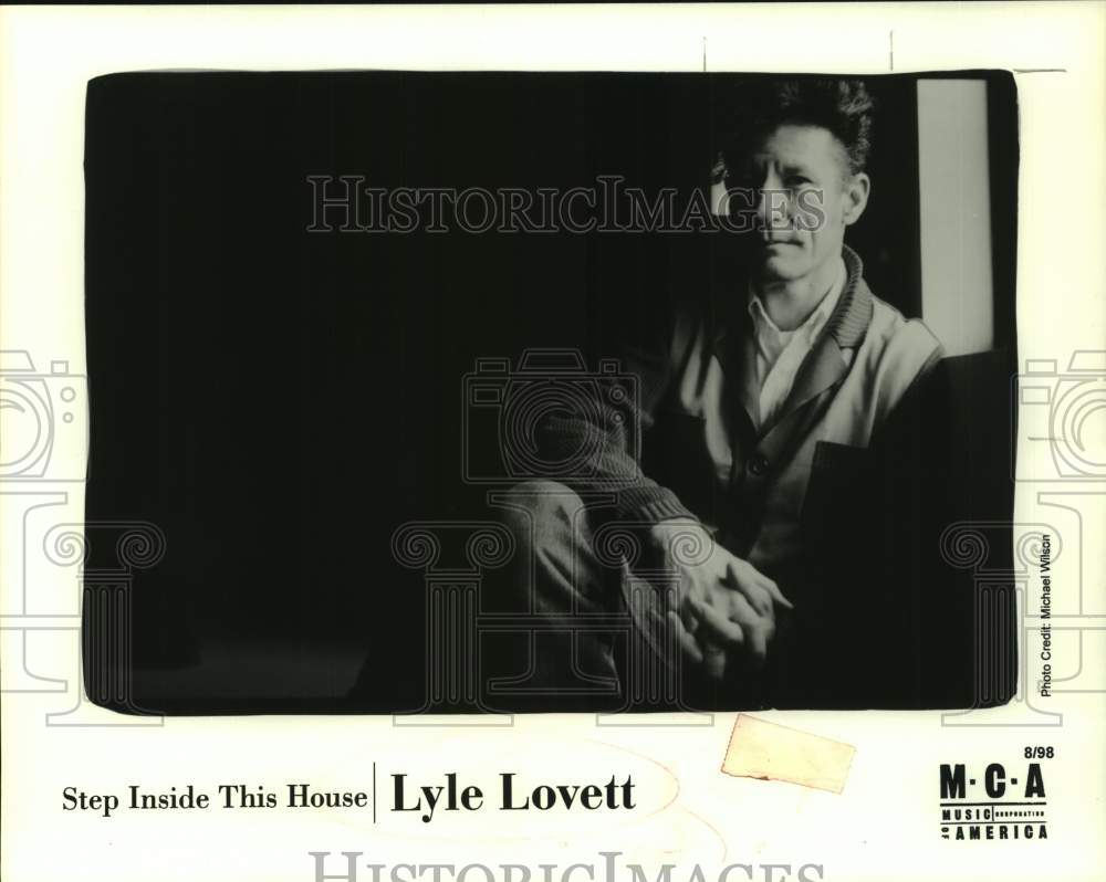 1998 Press Photo Musician Lyle Lovett - sap21850- Historic Images