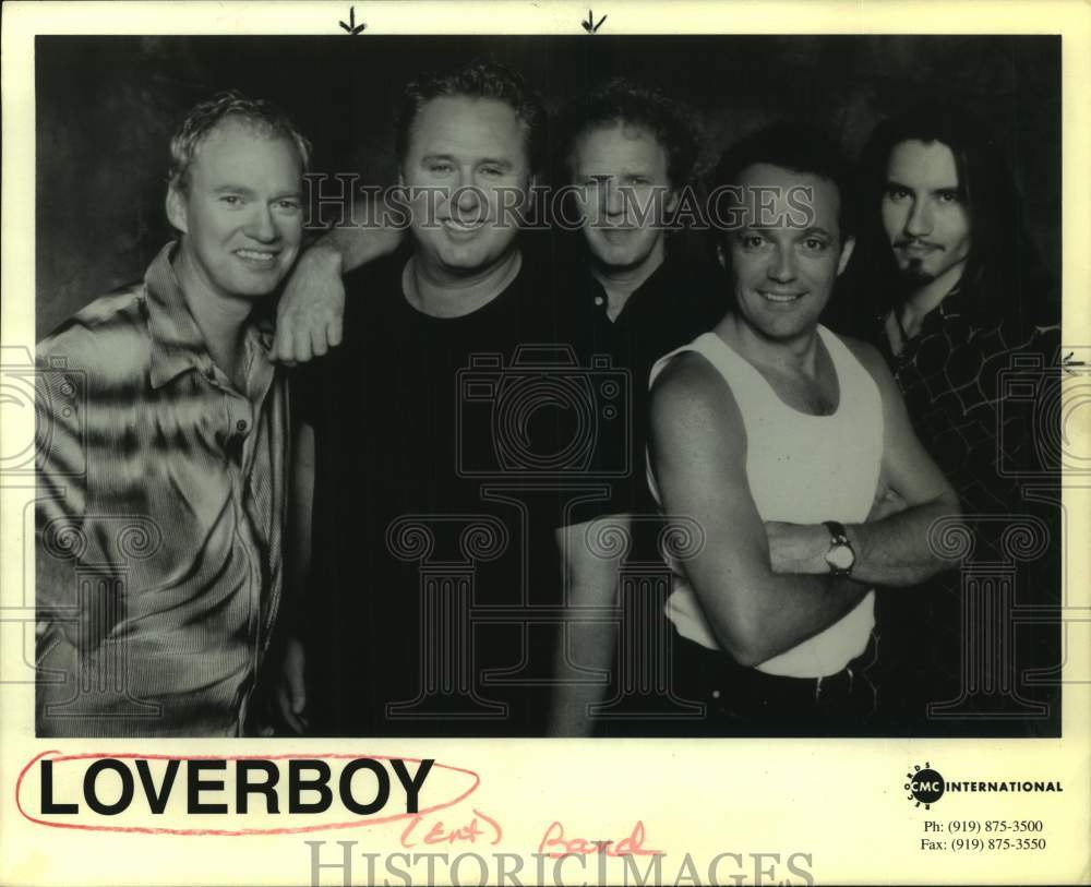 1998 Press Photo Five Members of the band Loverboy, Entertainers - sap21853- Historic Images