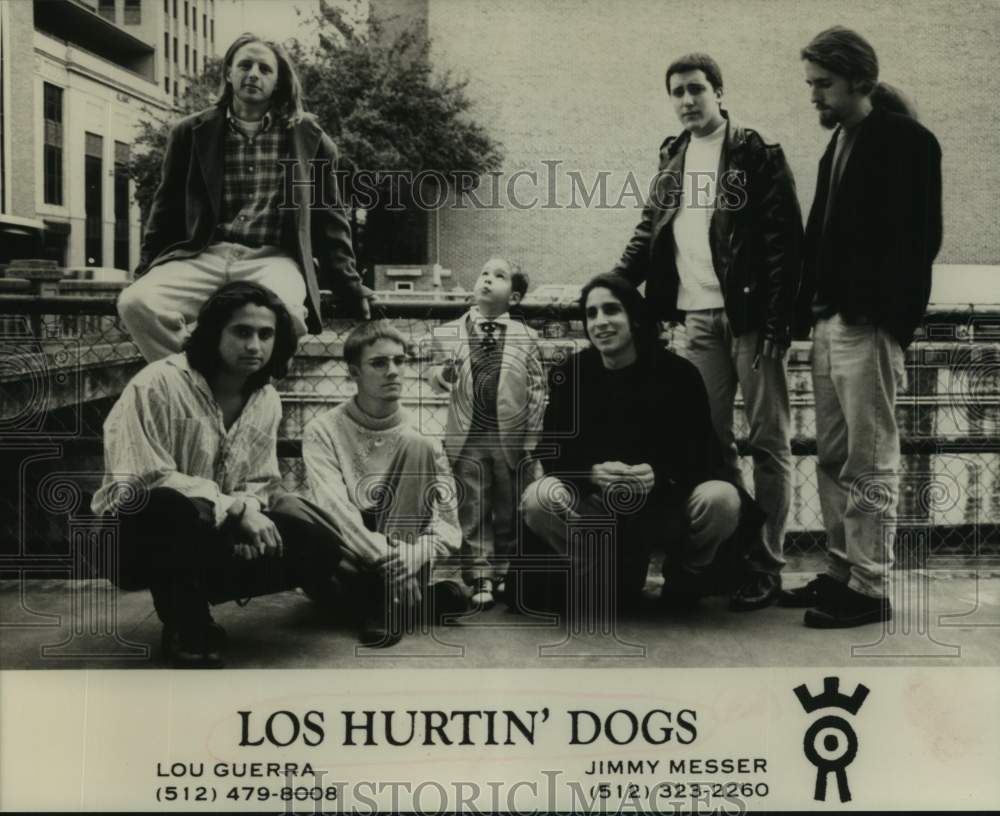 1996 Press Photo Members of the band Los Hurtin' Dogs, Entertainers, Musicians- Historic Images