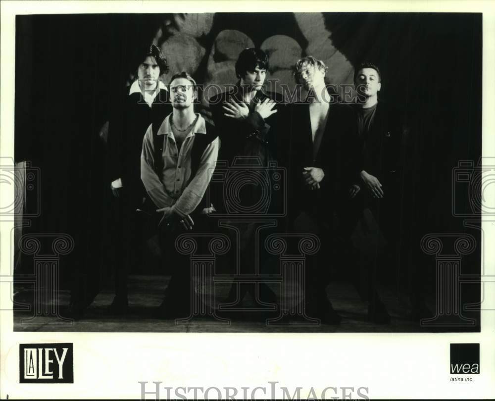 1996 Press Photo Five Members of the band La Ley, Entertainers - sap21917- Historic Images