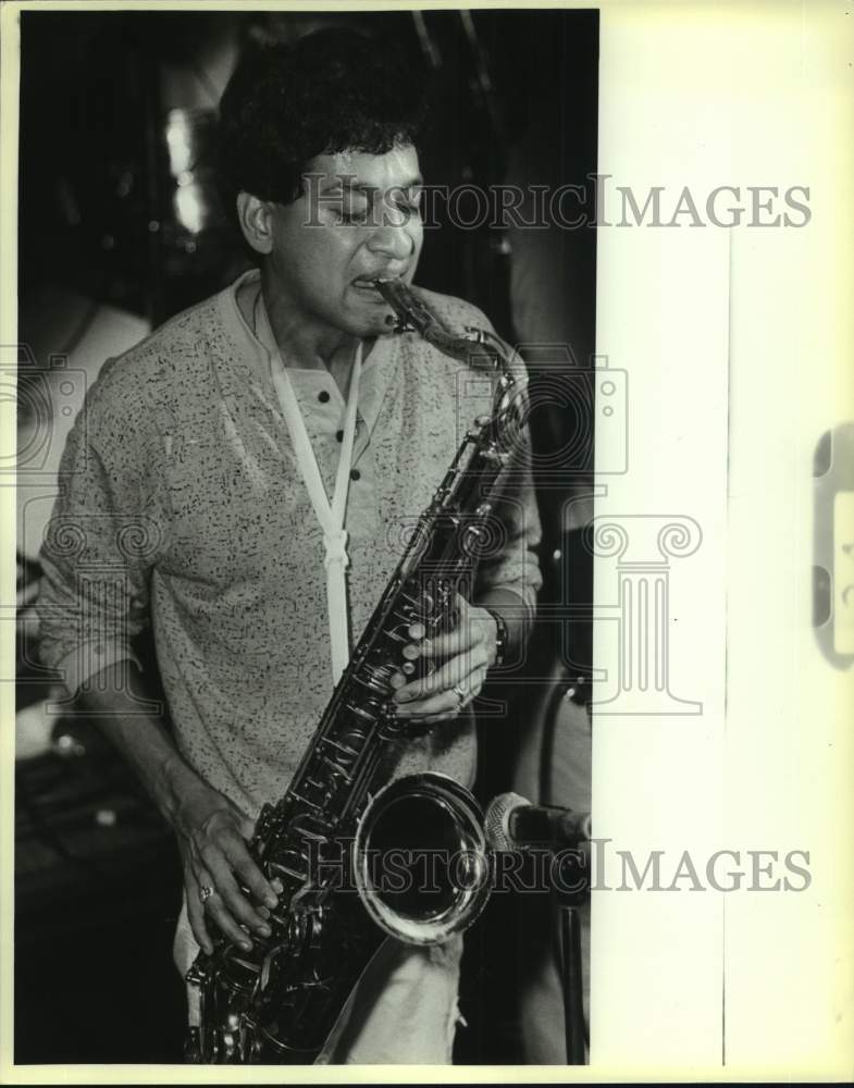 1985 Press Photo La Franz, Saxophone Player - sap22012- Historic Images