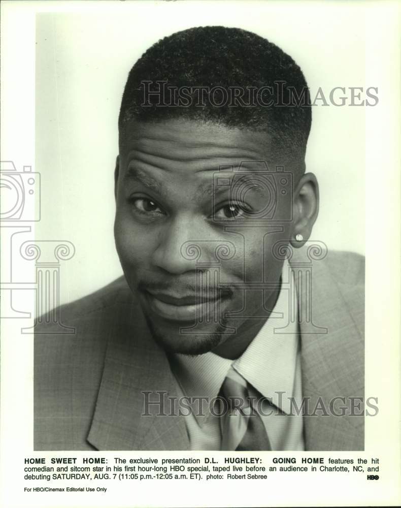 2001 Press Photo Actor D. L. Hughley in HBO Special "Going Home" - sap22067- Historic Images