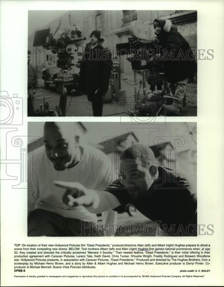 1995 Press Photo Allen and Albert Hughes, directors of the film Dead Presidents- Historic Images