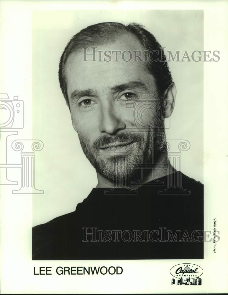 1990 Press Photo Musical Artist Lee Greenwood - sap22106- Historic Images