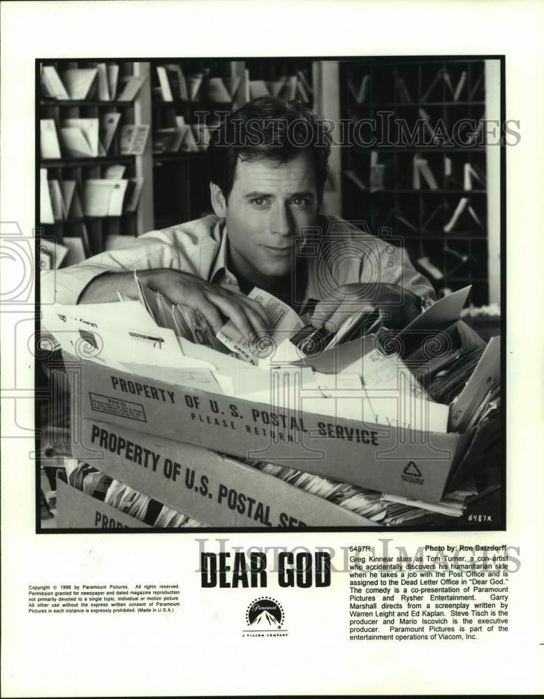 1996 Press Photo Actor Greg Kinnear stars as Tom Turner in &quot;Dear God&quot; movie- Historic Images