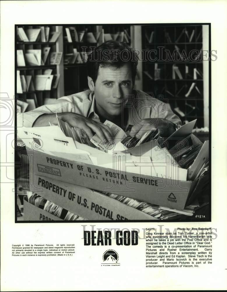 1996 Press Photo Actor Greg Kinnear stars as Tom Turner in "Dear God" movie- Historic Images