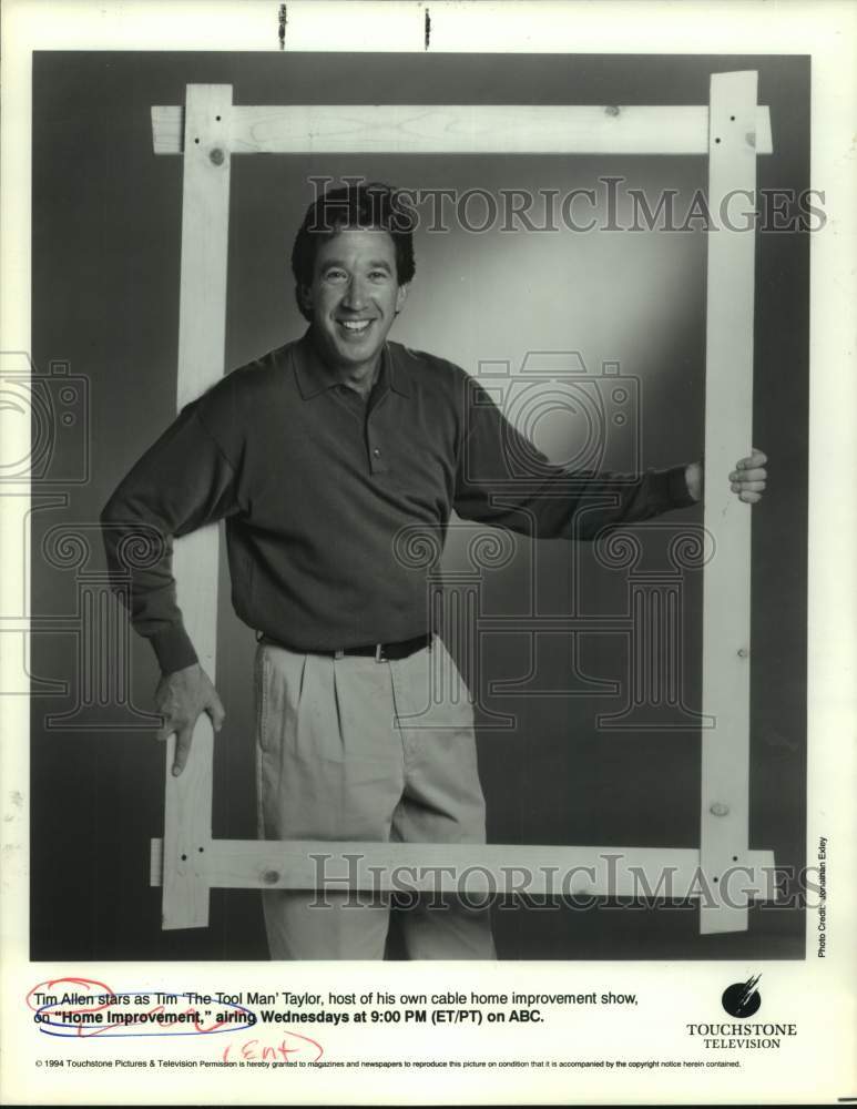 1994 Press Photo Actor Tim Allen in "Home Improvement" on ABC-TV - sap22181- Historic Images