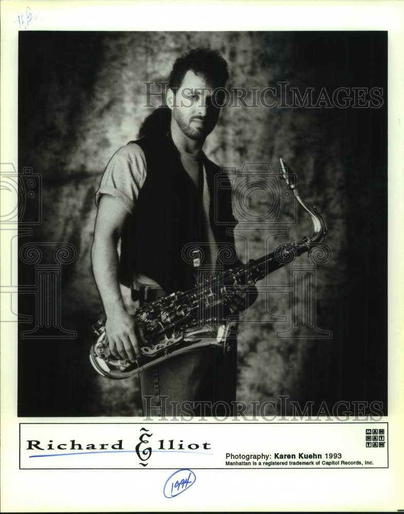 1993 Press Photo Saxophonist Richard Elliott - sap22281- Historic Images