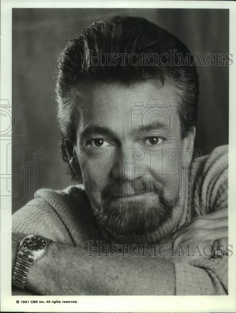 1991 Press Photo Actor Stephen J. Cannell in &quot;Scene Of The Crime&quot; Movie- Historic Images