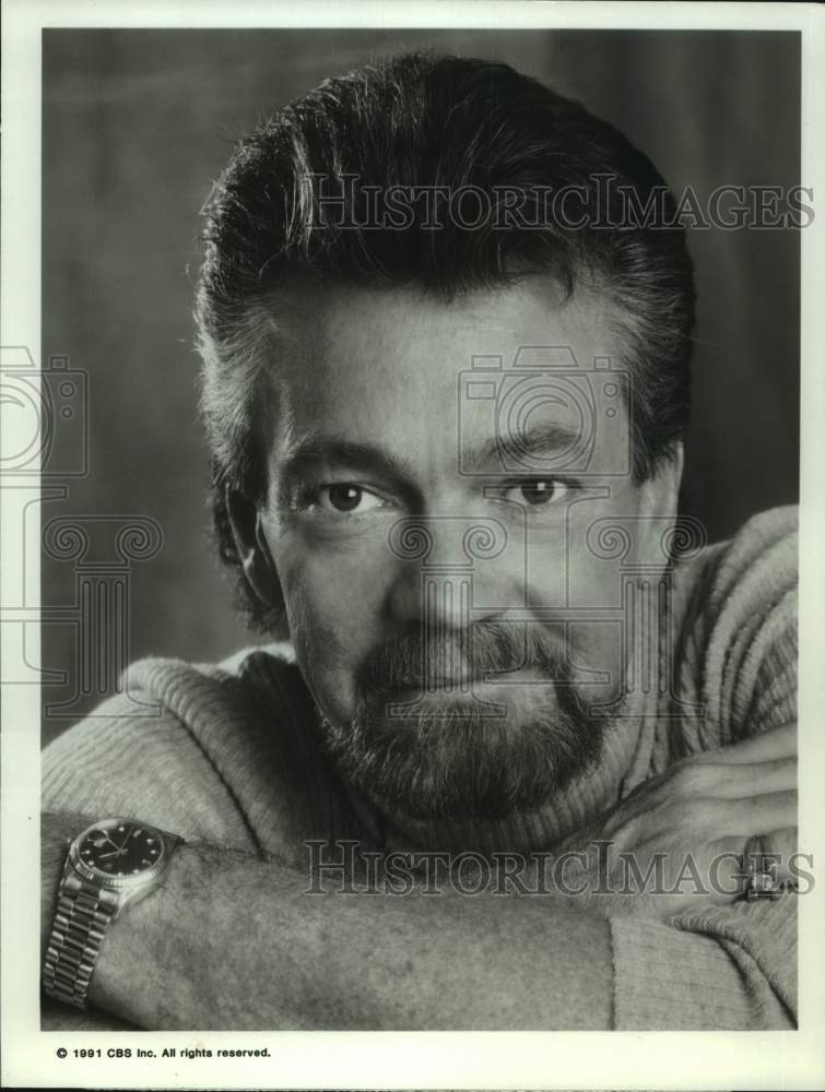 1991 Press Photo Actor Stephen J. Cannell in "Scene Of The Crime" Movie- Historic Images