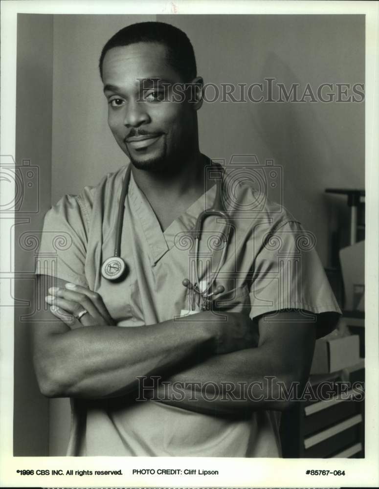 1996 Press Photo Actor Rocky Carroll on Television&#39;s &quot;Chicago Hope&quot; - sap22470- Historic Images