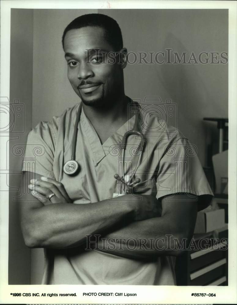 1996 Press Photo Actor Rocky Carroll on Television's "Chicago Hope" - sap22470- Historic Images