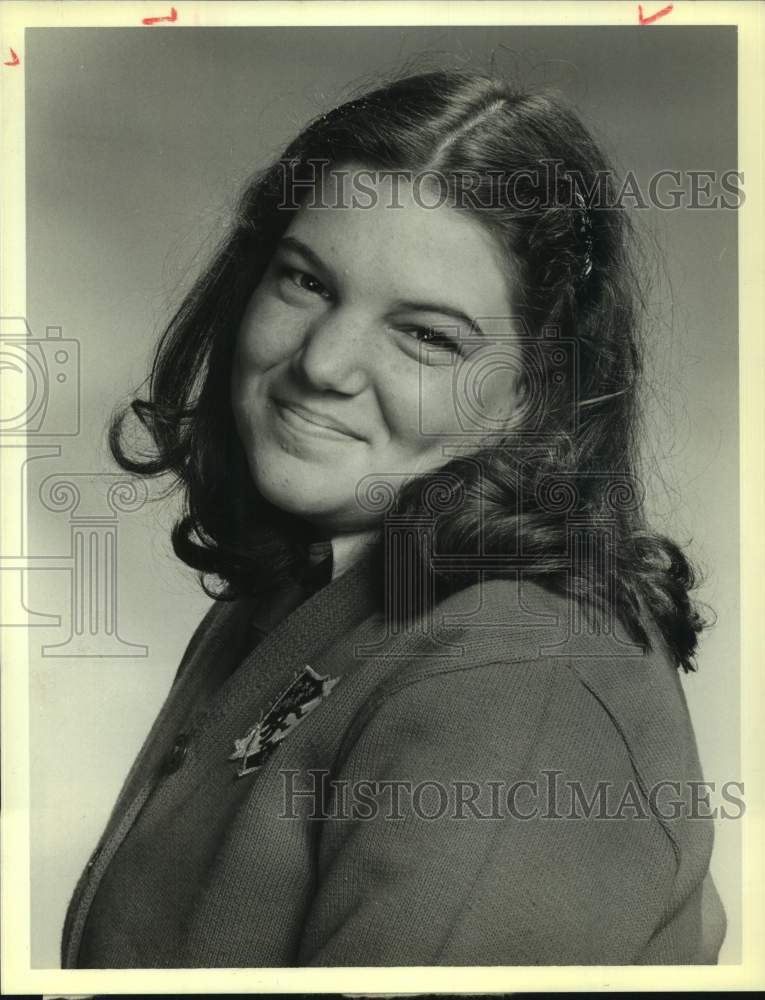 1981 Press Photo Actress Mindy Cohn on Television's "The Facts of Life"- Historic Images