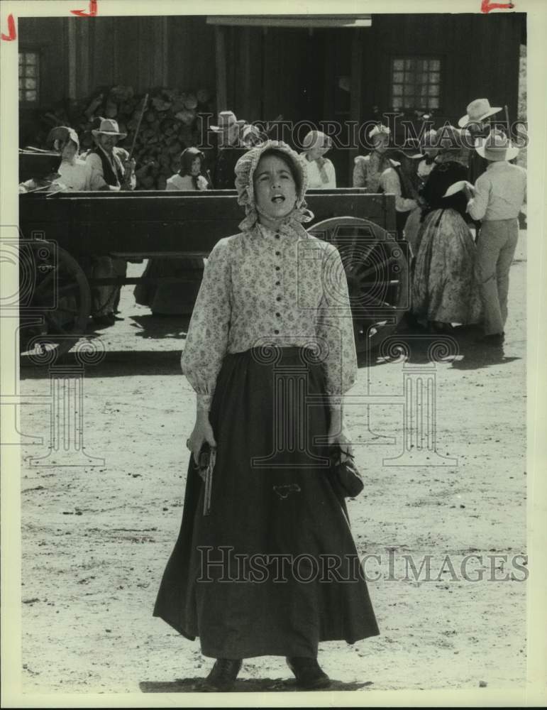 1982 Press Photo Actress Melissa Gilbert on &quot;Little House: A New Beginning&quot;- Historic Images