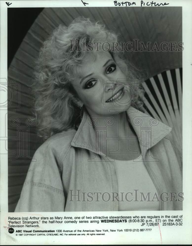 1987 Press Photo Rebeca Arthur stars as Mary Anne on "Perfect Strangers" on ABC- Historic Images