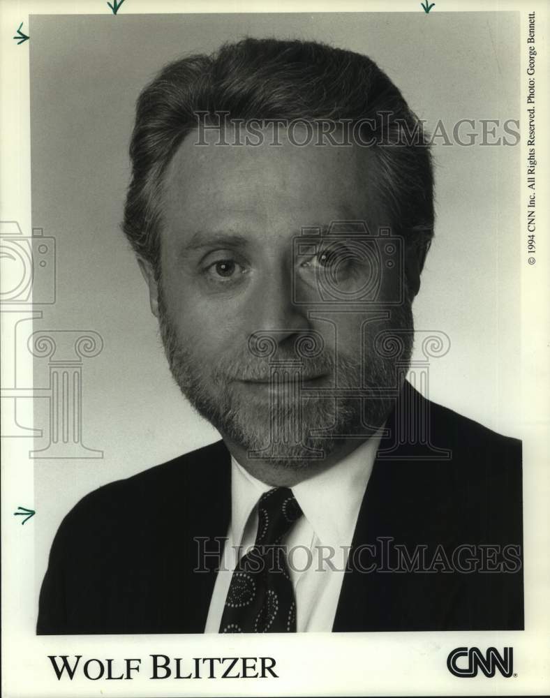 1994 Press Photo Wolf Blitzer, Cable News Network Host - sap22642- Historic Images