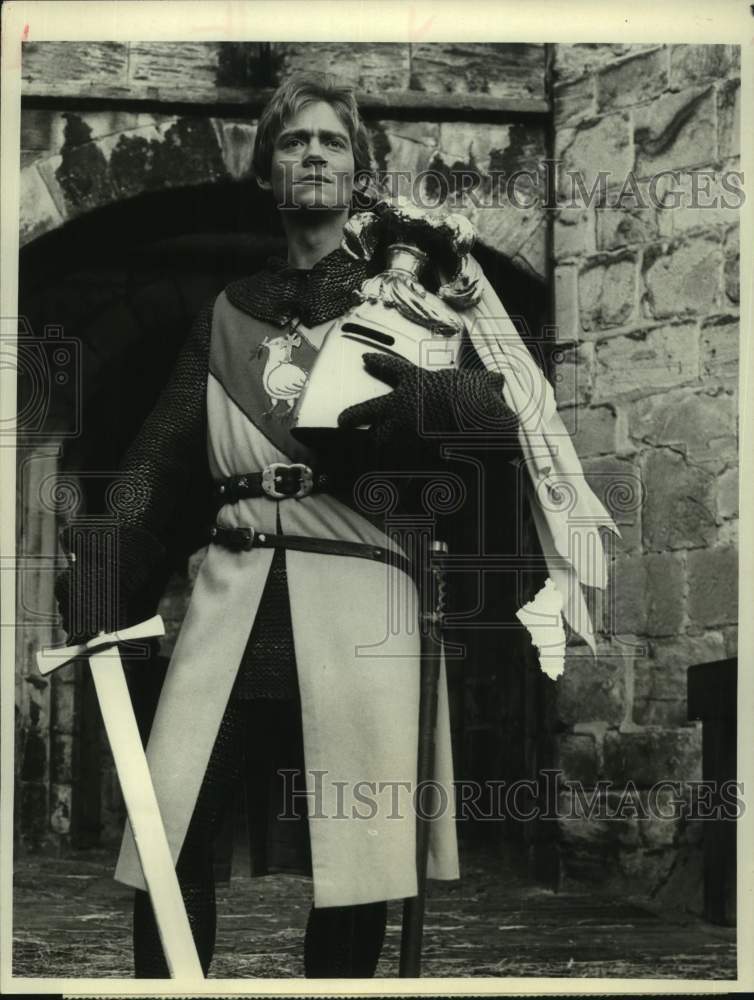 1982 Press Photo Actor Anthony Andrews in &quot;Ivanhoe&quot; on CBS Television- Historic Images