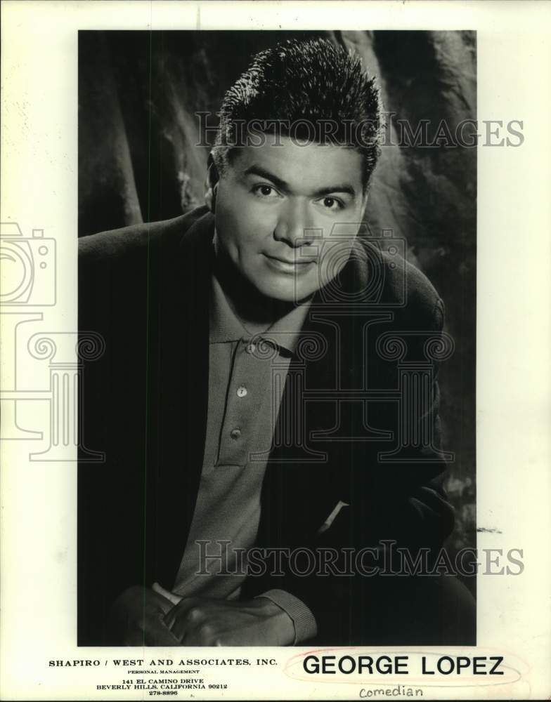 1993 Press Photo George Lopez, Comedian, Entertainer - sap22765- Historic Images