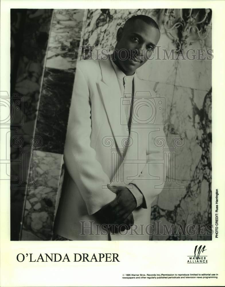 1995 Press Photo Gospel Singer O'Landa Draper - sap22798- Historic Images