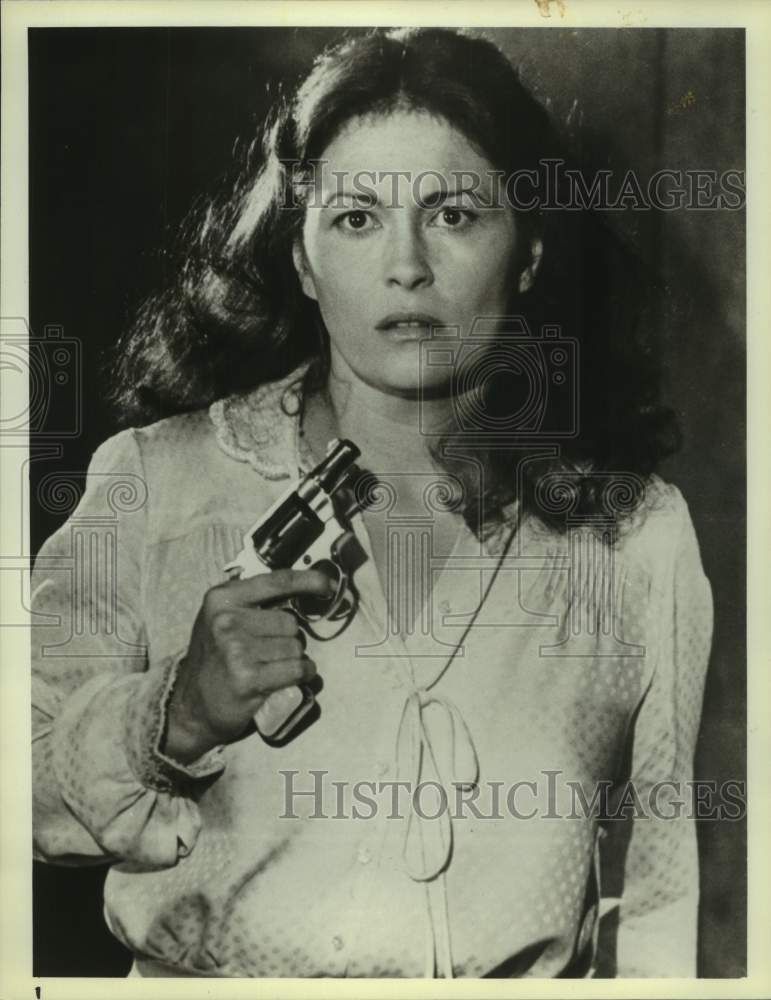 1980 Press Photo Actress Faye Dunaway stars in "The Eyes of Laura Mars" on NBC- Historic Images