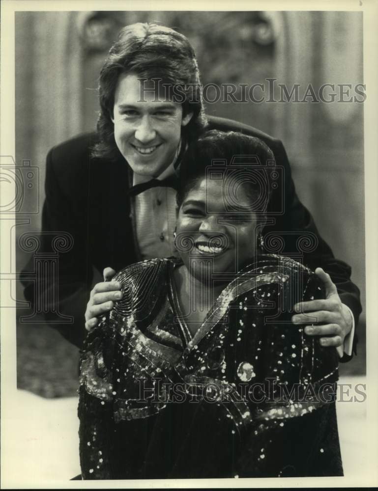 1989 Press Photo Actors Nell Carter, Alan Ruck on &quot;Morton&#39;s By The Bay&quot; on NBC- Historic Images