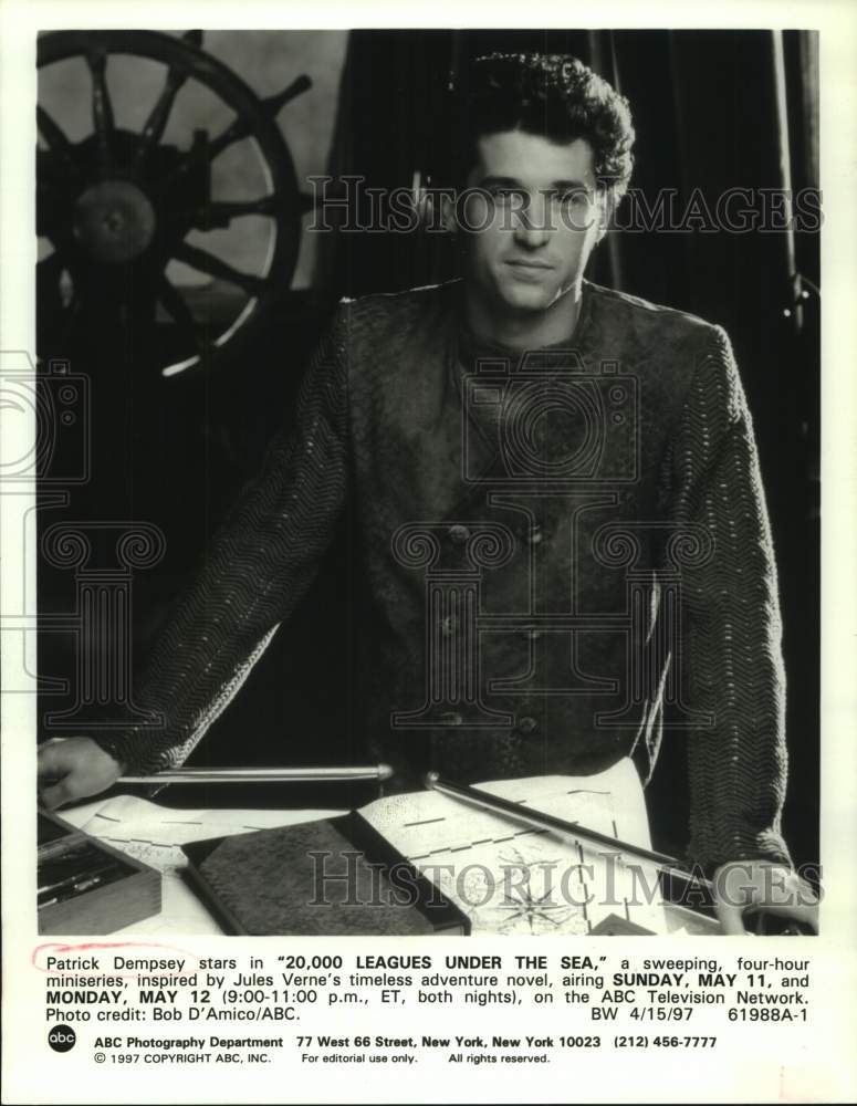 1997 Press Photo Actor Patrick Dempsey in &quot;20,000 Leagues Under the Sea&quot; Movie- Historic Images