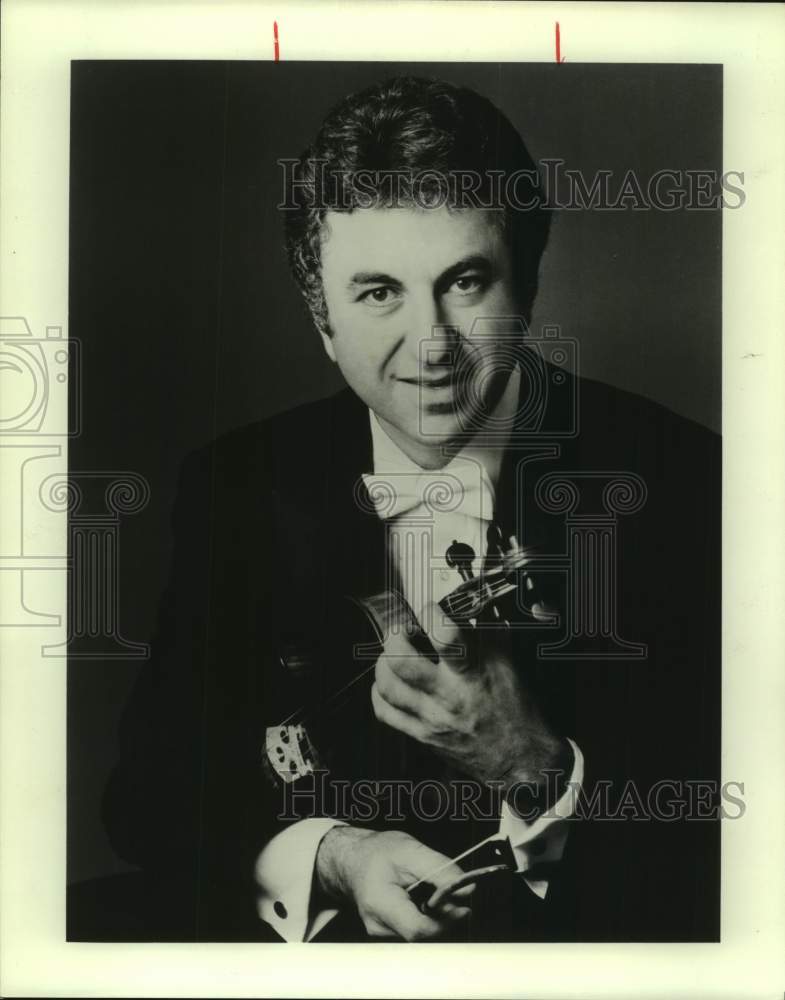 1986 Press Photo Sergiu Luca, Romanian Violinist - sap22893- Historic Images